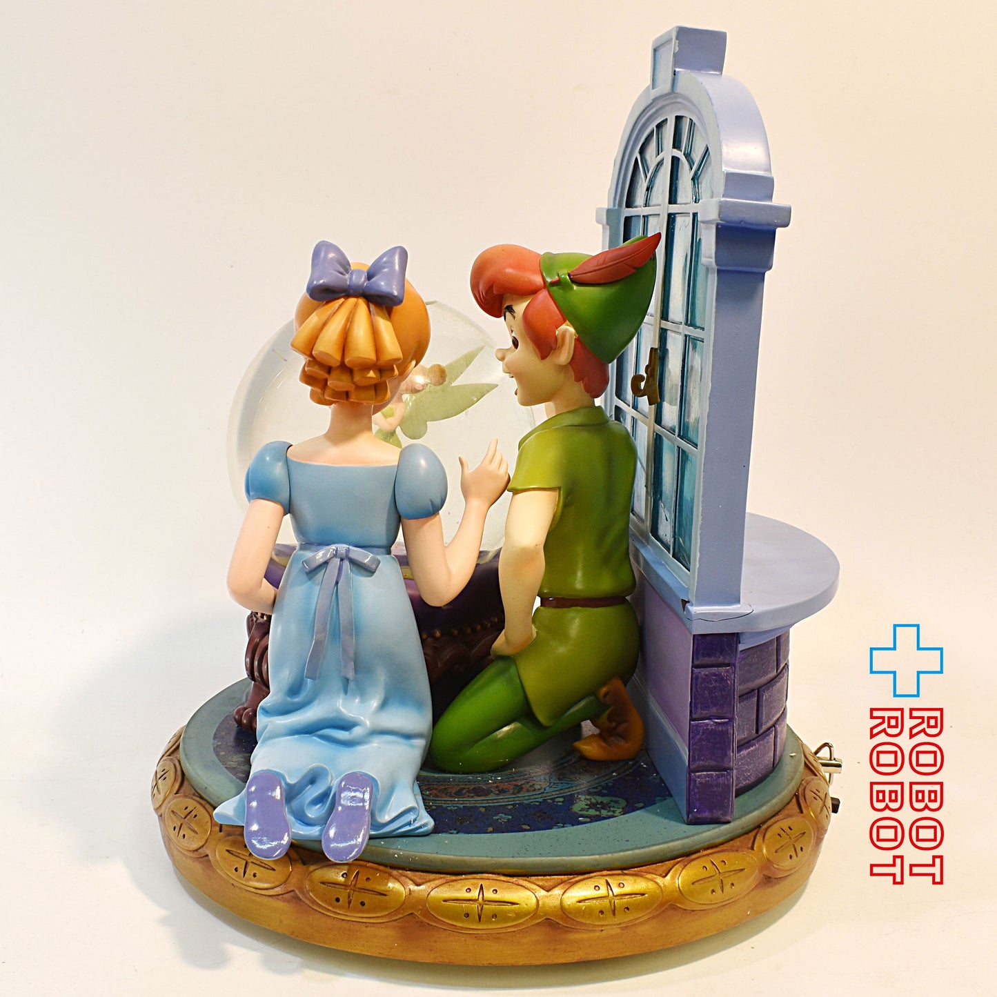 ディズニー ピーターパン ティンカーベル ウェンディ ミュージカル スノーグローブ 箱付 ※難有り