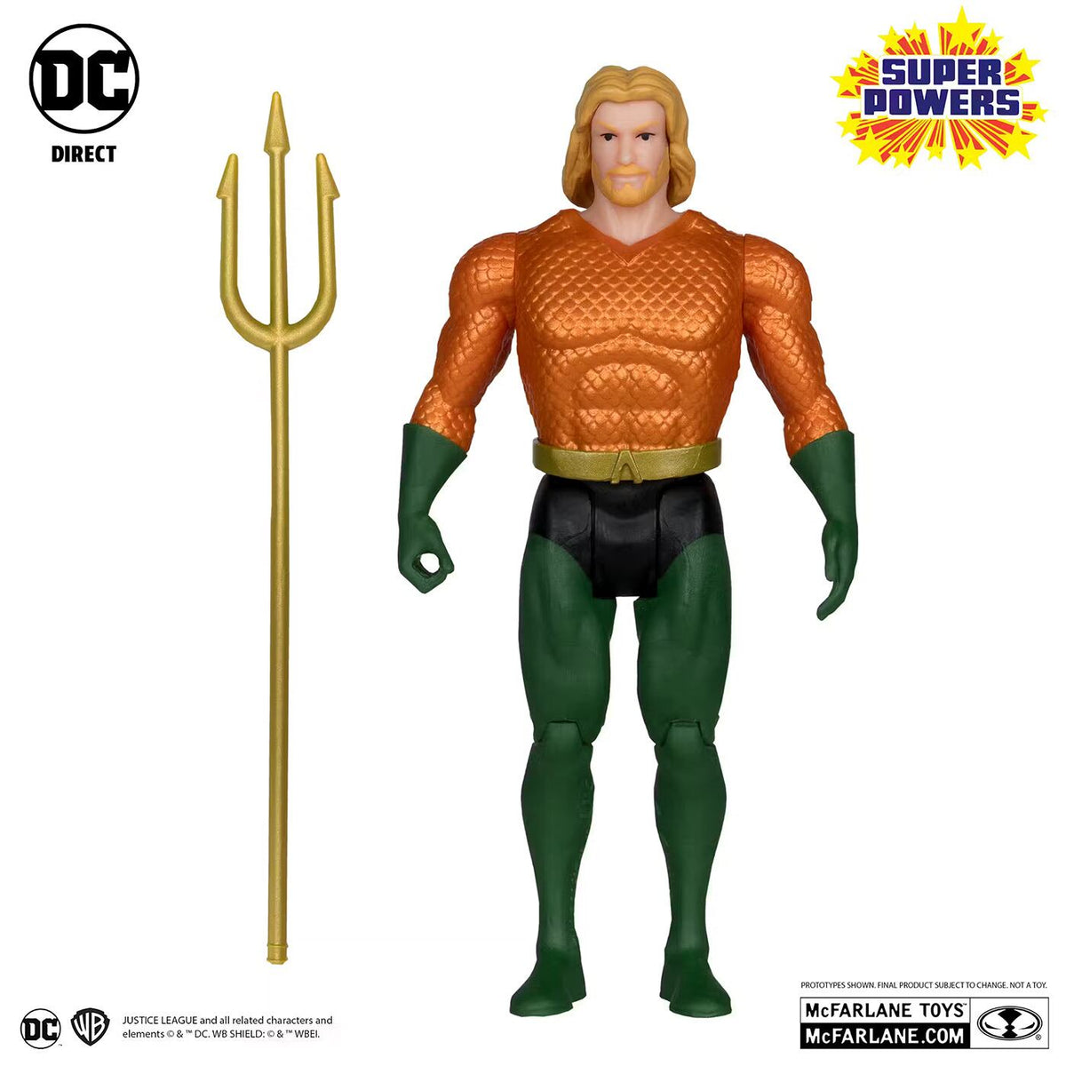 マクファーレン・トイズ DCダイレクト DCスーパーパワーズ #43 アクアマン (ゴールド・エディション) 4インチ アクションフィギュア 国内版 未開封