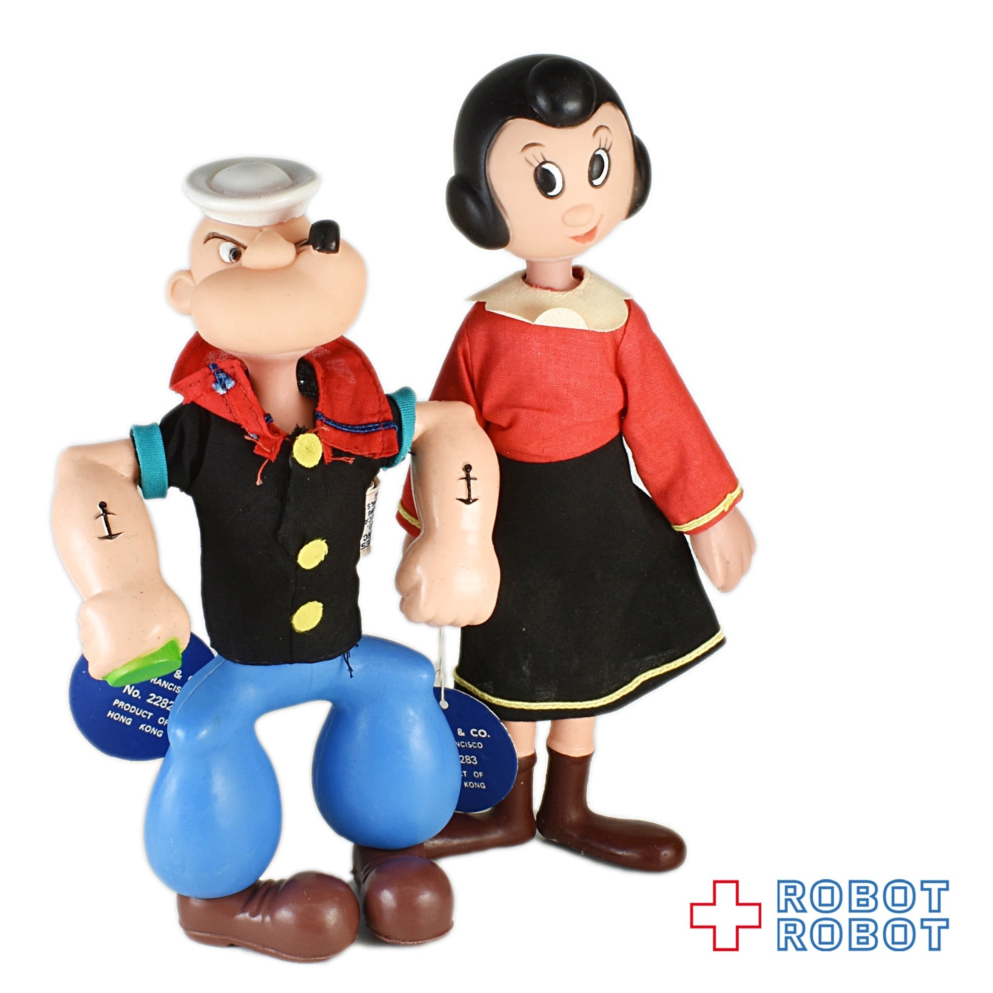 ポパイとオリーブ フィギュア　レア！ Dakin ポパイ＆オリーブ ビニールフィギュア – ROBOTROBOT
