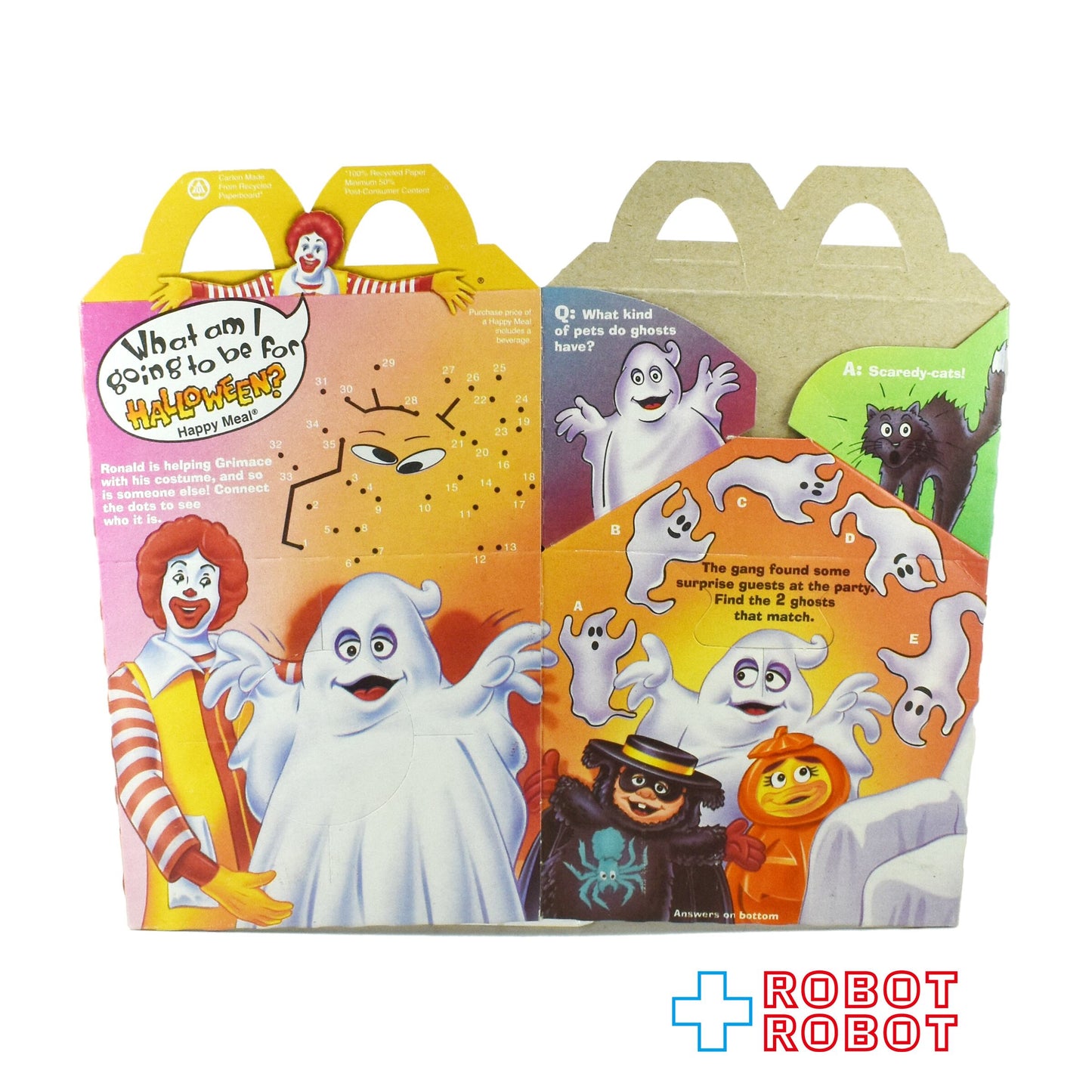 マクドナルド ハッピーセット空箱 ボックス ハロウィン グリマス・ゴースト 1995