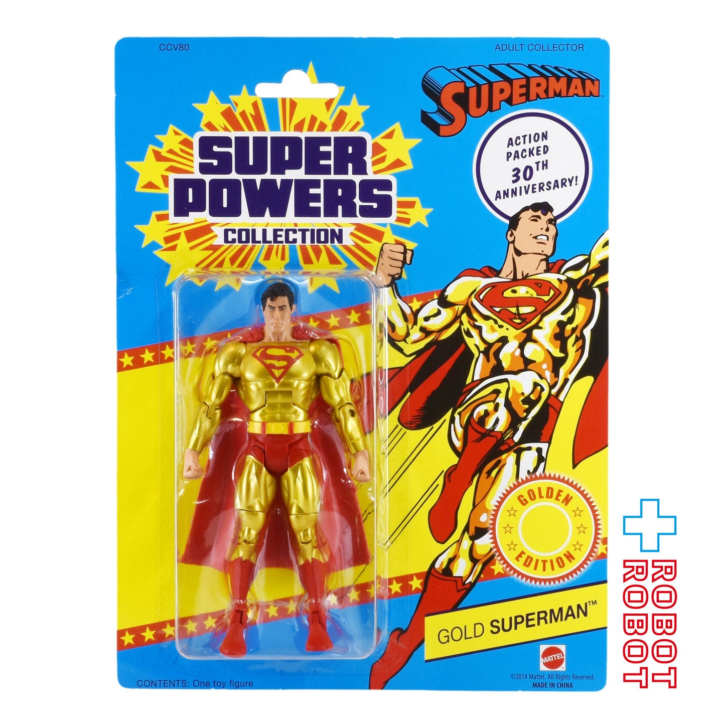 マクファーレン・トイズ DCダイレクト DCスーパーパワーズ 30周年 ゴールド・スーパーマン (ゴールドエディション) 6インチ アクションフィギュア 未開封