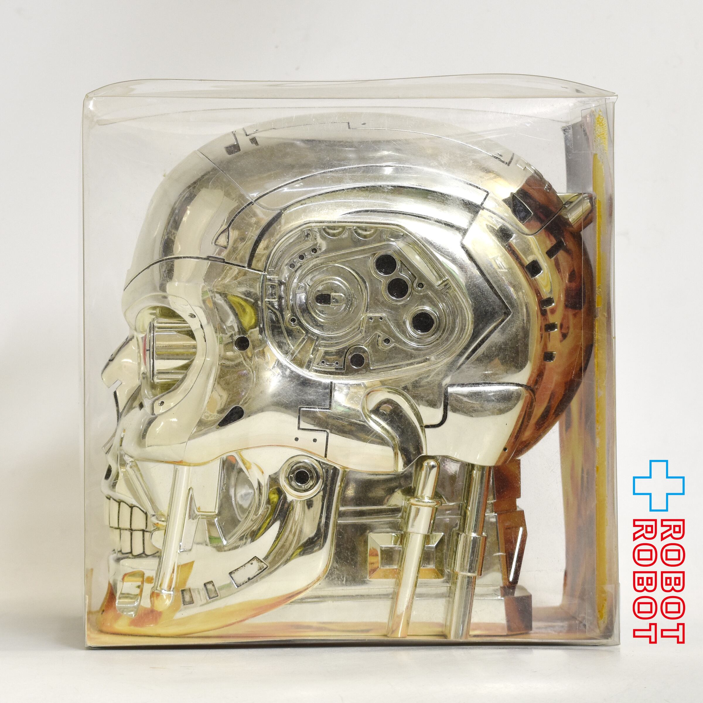 ユニバーサルスタジオジャパン　ターミネーター　お菓子入れ　Ｔ２シャンパンゴールド USJ ターミネーター 2:3-D T-800 エンドスケルトン ヘッド お菓子