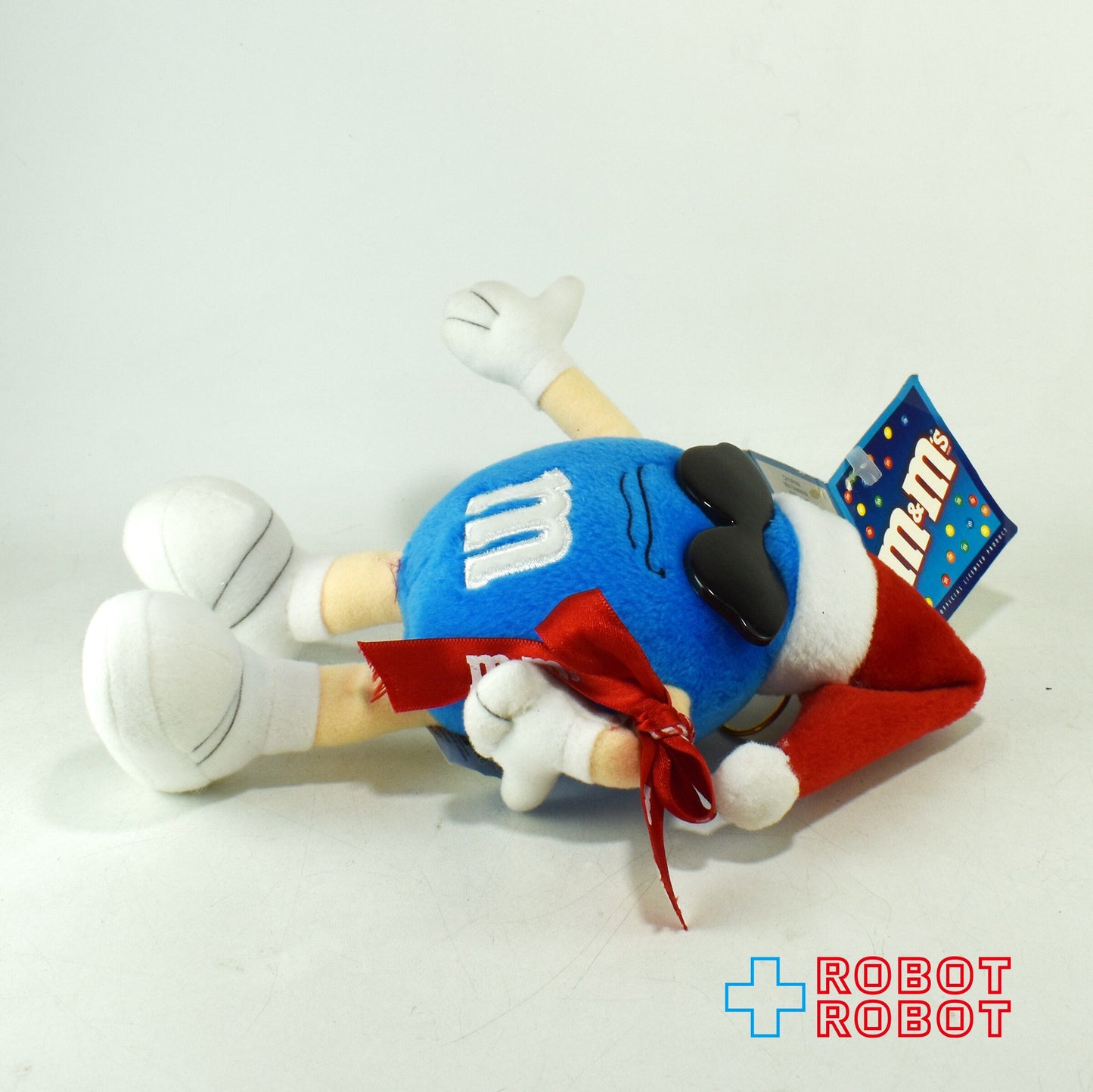 M&M's クリスマス ブルー エムアンドエムズ ぬいぐるみ人形 紙タグ付き