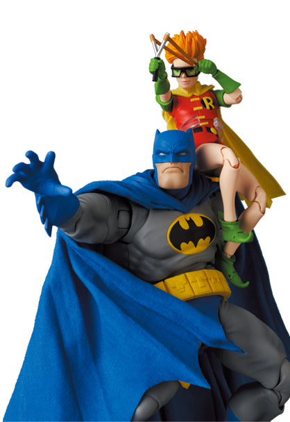 メディコム・トイ MAFEX マフェックス No.139 ダークナイト・リターンズ バットマン ブルー Ver. & ロビン アクションフィギュア 未開封