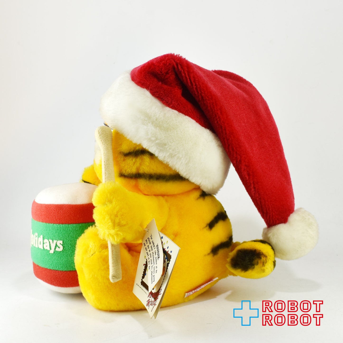 Dakin ガーフィールド ぬいぐるみ ドラマー ハッピーホリデイ クリスマス 紙タグ付き 1981