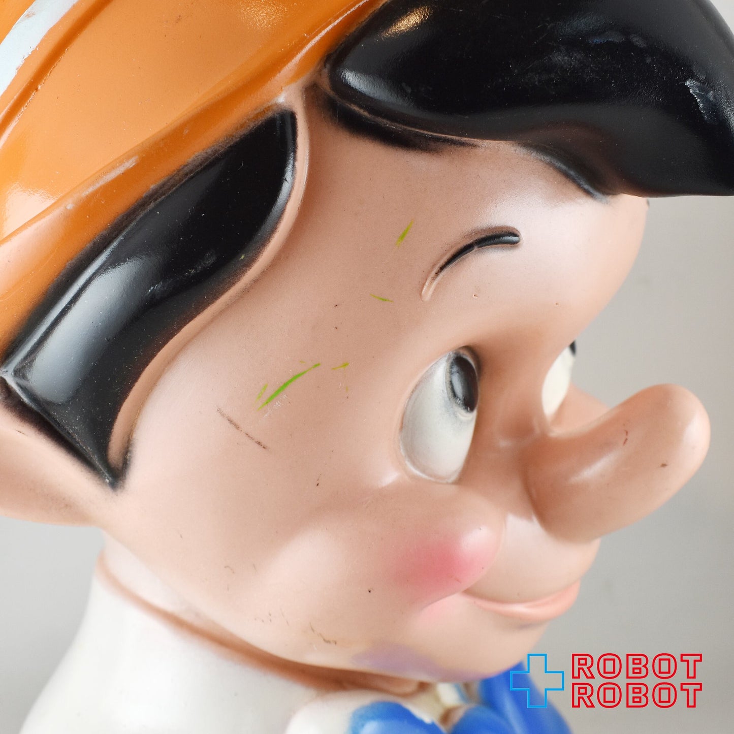 プレイパル ディズニー ピノキオ ヘッド ソフビ貯金箱 底蓋有り