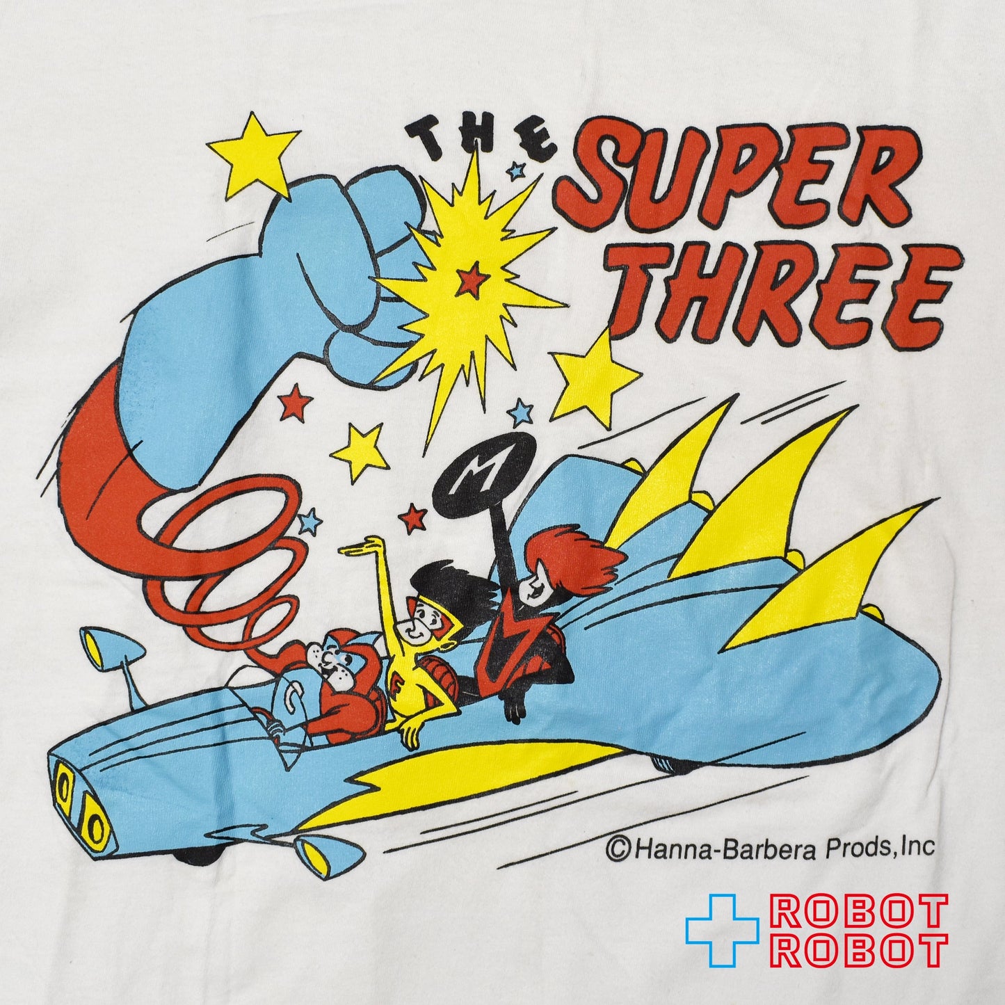 ヘインズ ハンナ・バーベラ ザ・インポッシブルズ スーパースリー USA製 Tシャツ 90s Lサイズ