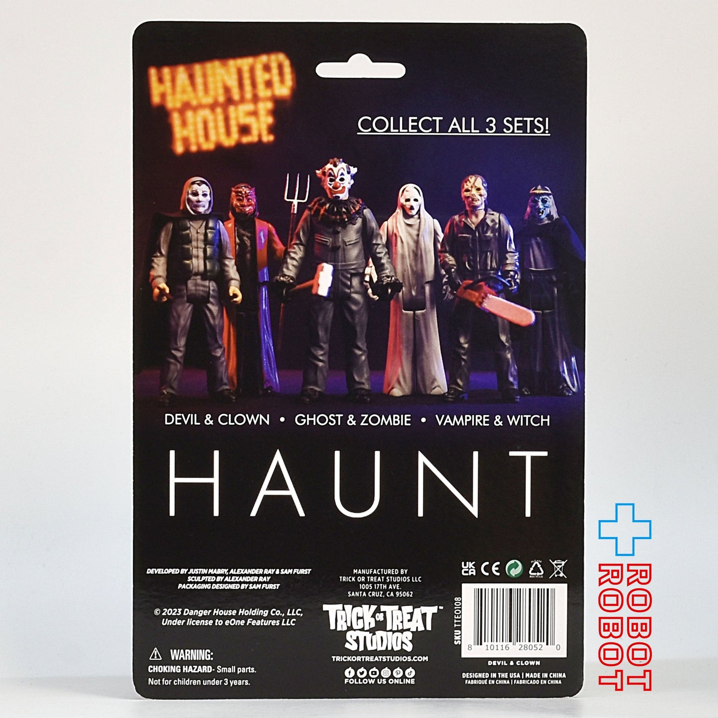 トリックオアトリートスタジオ ハウント ホーンテッド 世界一怖いお化け屋敷 クラウン＆デビル 3.75インチ アクションフィギュア 2パック 未開封