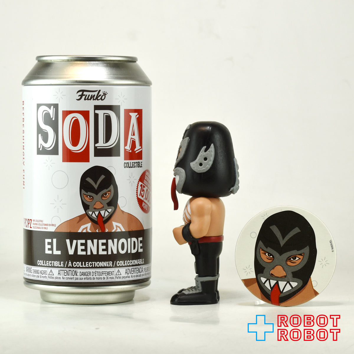 ファンコ SODA ソーダ缶 マーベル × ルチャ・リブレ エル・ベネノイデ (ヴェノム) ビニールフィギュア