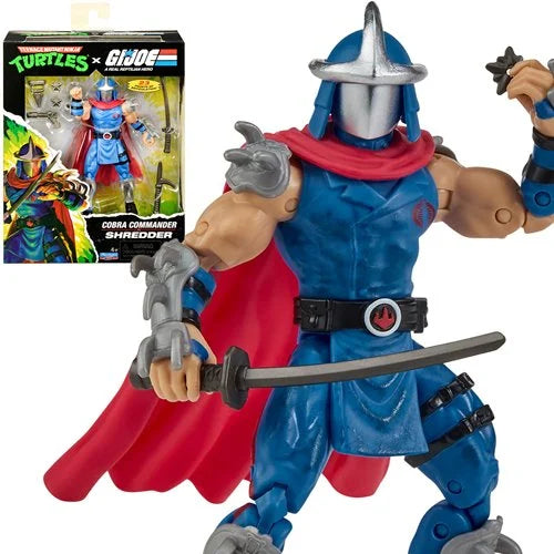 プレイメイツ ティーンエイジ・ミュータント・ニンジャ・タートルズ TMNT x G.I.ジョー シュレッダー as コブラコマンダー アクションフィギュア 未開封