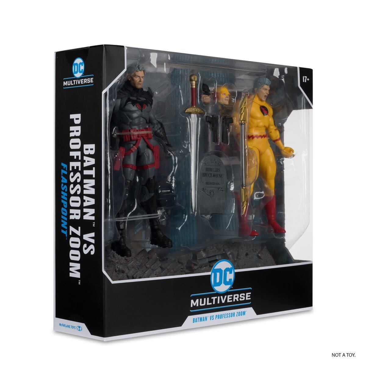 マクファーレン・トイズ DCマルチバース トーマス・ウェイン バットマン and プロフェッサー・ズーム (フラッシュポイント) 2パック 7インチ アクションフィギュア 未開封