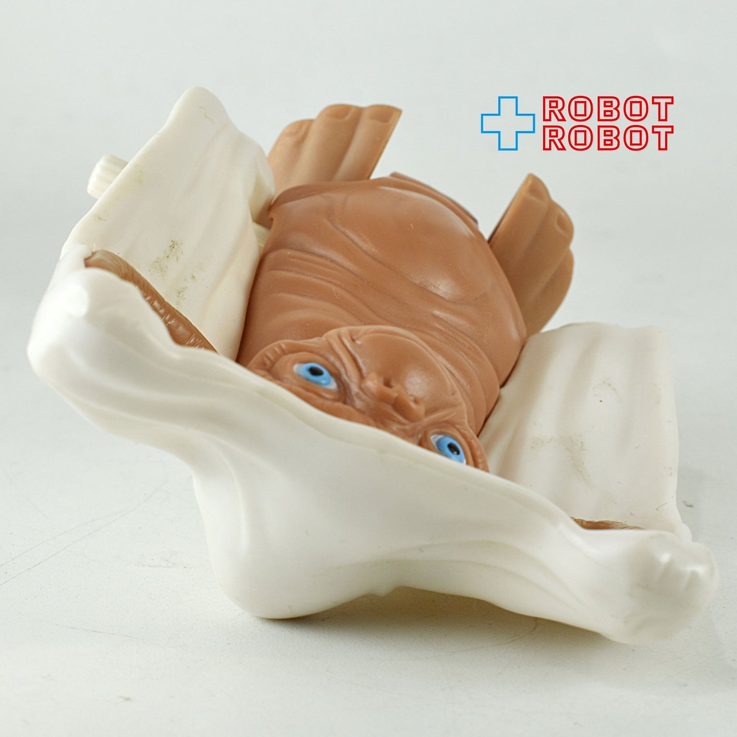 E.T. 20周年 シーツかぶり ぜんまいトコトコ フィギュア フランス クイックバーガー ミールトイ 2002 袋入未開封