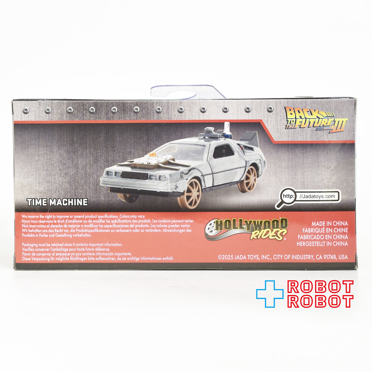 JADA TOYS メタルズ・ダイキャスト 1/32 バック・トゥ・ザ・フューチャー 3 デロリアン( レールホイール)