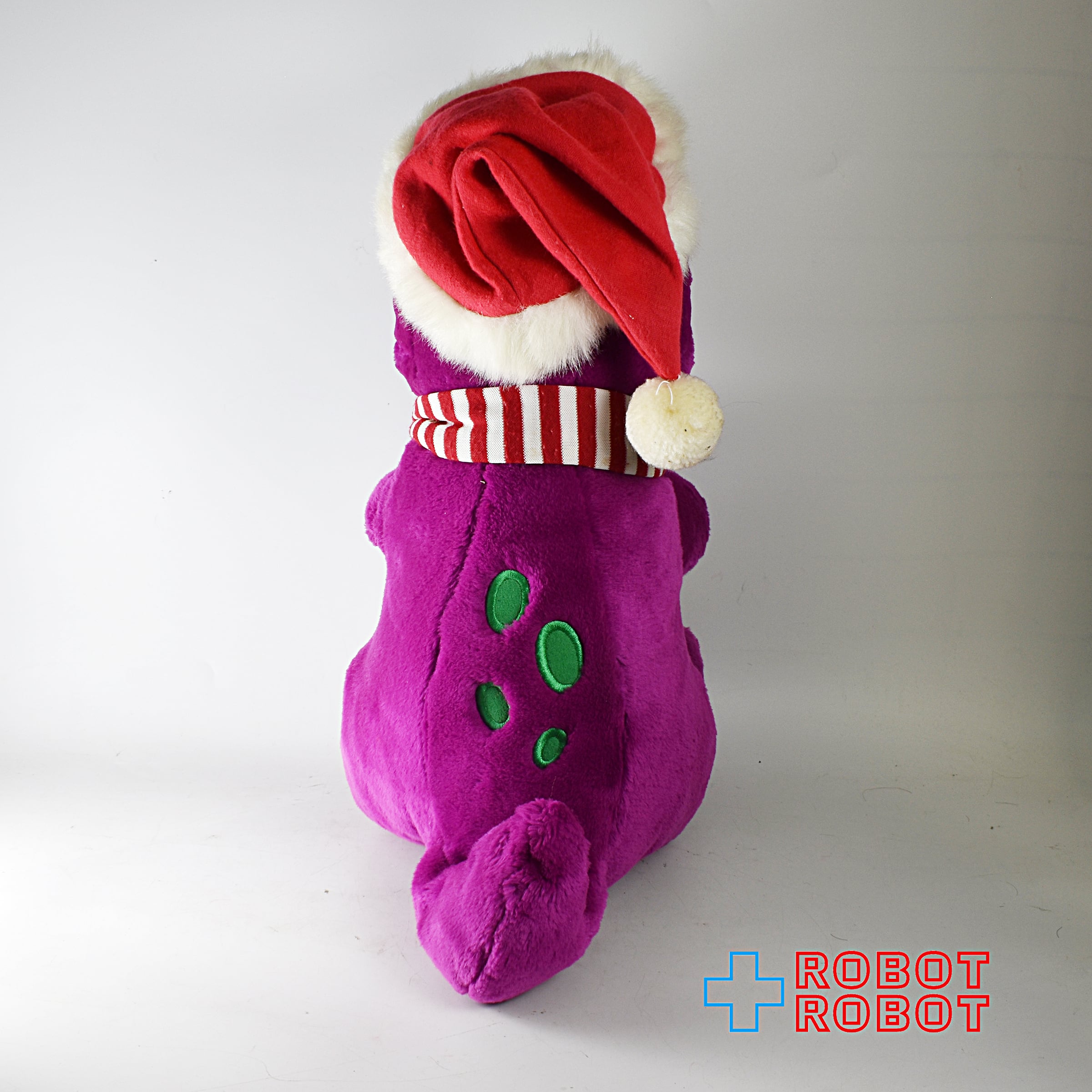 紫の恐竜バーニー クリスマス ぬいぐるみ人形 42センチ – ROBOTROBOT