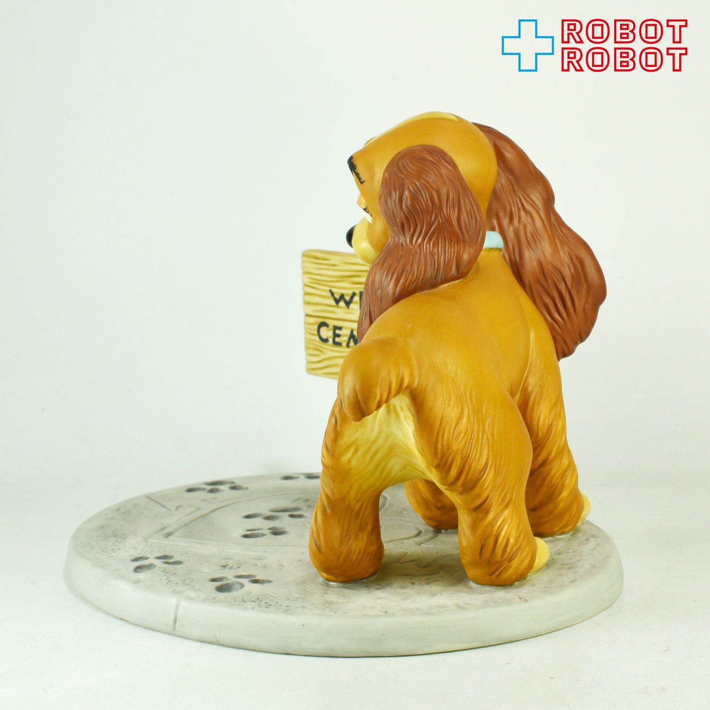 ディズニー WDCC わんわん物語 レディ& トランプ  トランプ・イン・ ラブ レディ・イン・ラブ フィルム付き 箱付き ※難あり