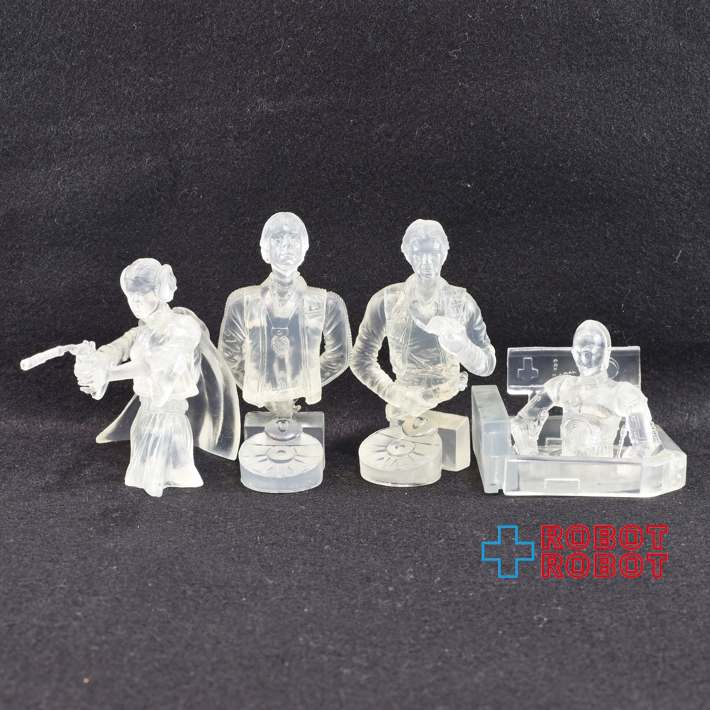 ジェントル・ジャイアント スター・ウォーズ ルーク C-3PO レイア姫 ハン・ソロ クリア ミニバスト フィギュア 4体セット 箱入 限定
