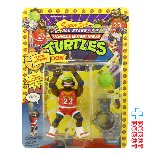 プレイメイツ タートルズ TMNT #5145 オリジナル・クラシック ソーヤー・スポーツ・オールスターズ スター スラムダンク ドン 4インチ ベーシックフィギュア 1991 未開封