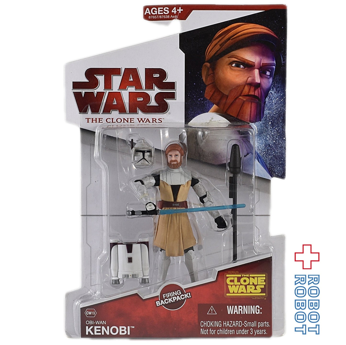 スター・ウォーズ CW2009 CW19 オビ＝ワン・ケノービ クローン・ウォーズ 3.75インチ アクションフィギュア 未開封 US