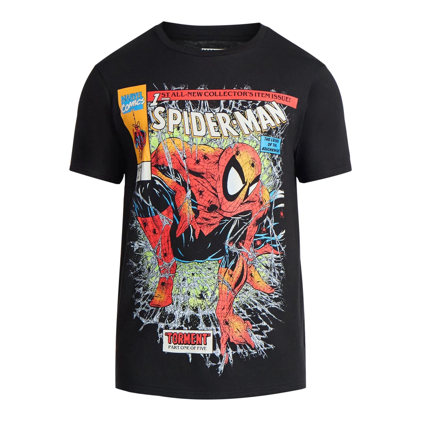 マーベル スパイダーマン Spidey Crawl グラフィック Tシャツ ブラック