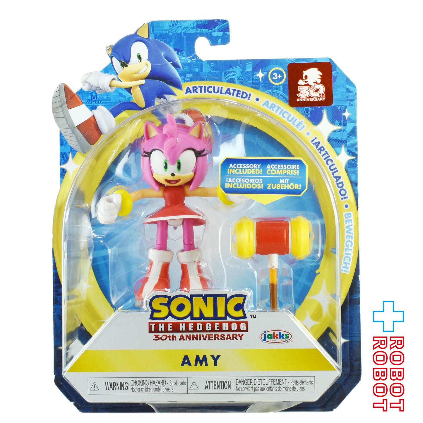 ソニック・ザ・ヘッジホッグ 30周年 エミー 4インチ アクションフィギュア 未開封