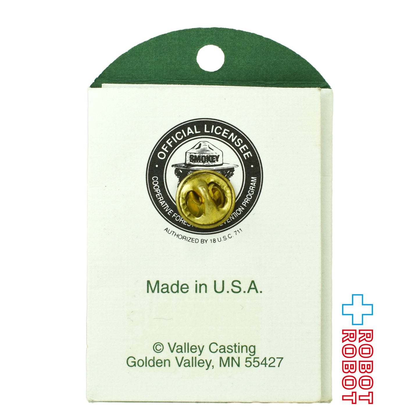 スモーキー・ベア PREVENT WILDFIRES ピンバッジ