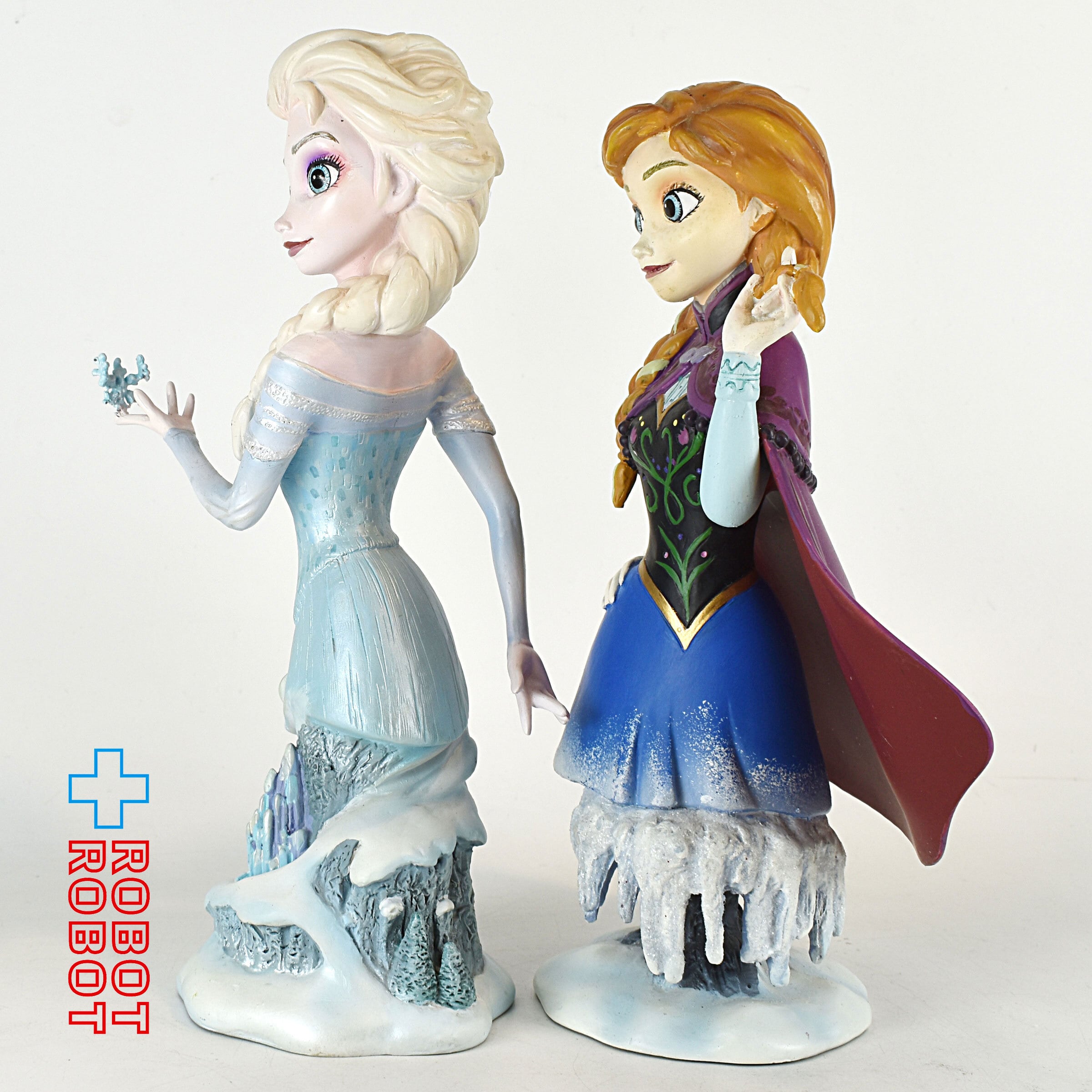ディズニーショーケース ジムショア アナと雪の女王 アナ＆エルサ 胸像 スタチュー セット 開封箱付き