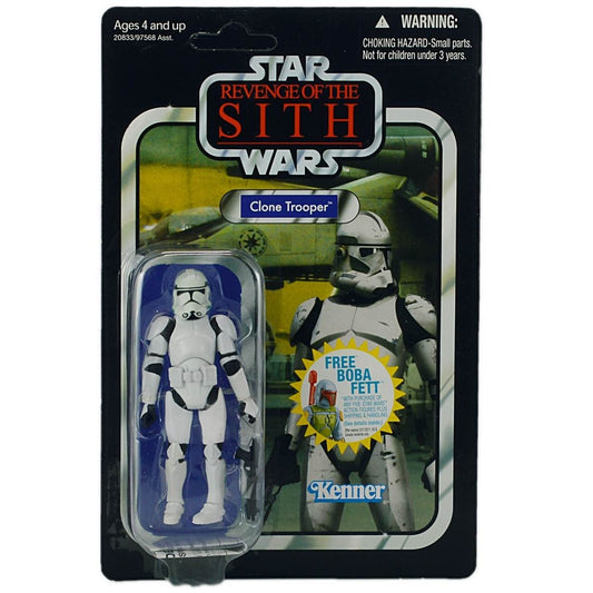 スター・ウォーズ VC 15 クローン・トルーパー [ROTS] ヴィンテージコレクション 3.75インチ アクションフィギュア 未開封 オファーステッカー/アンパンチド