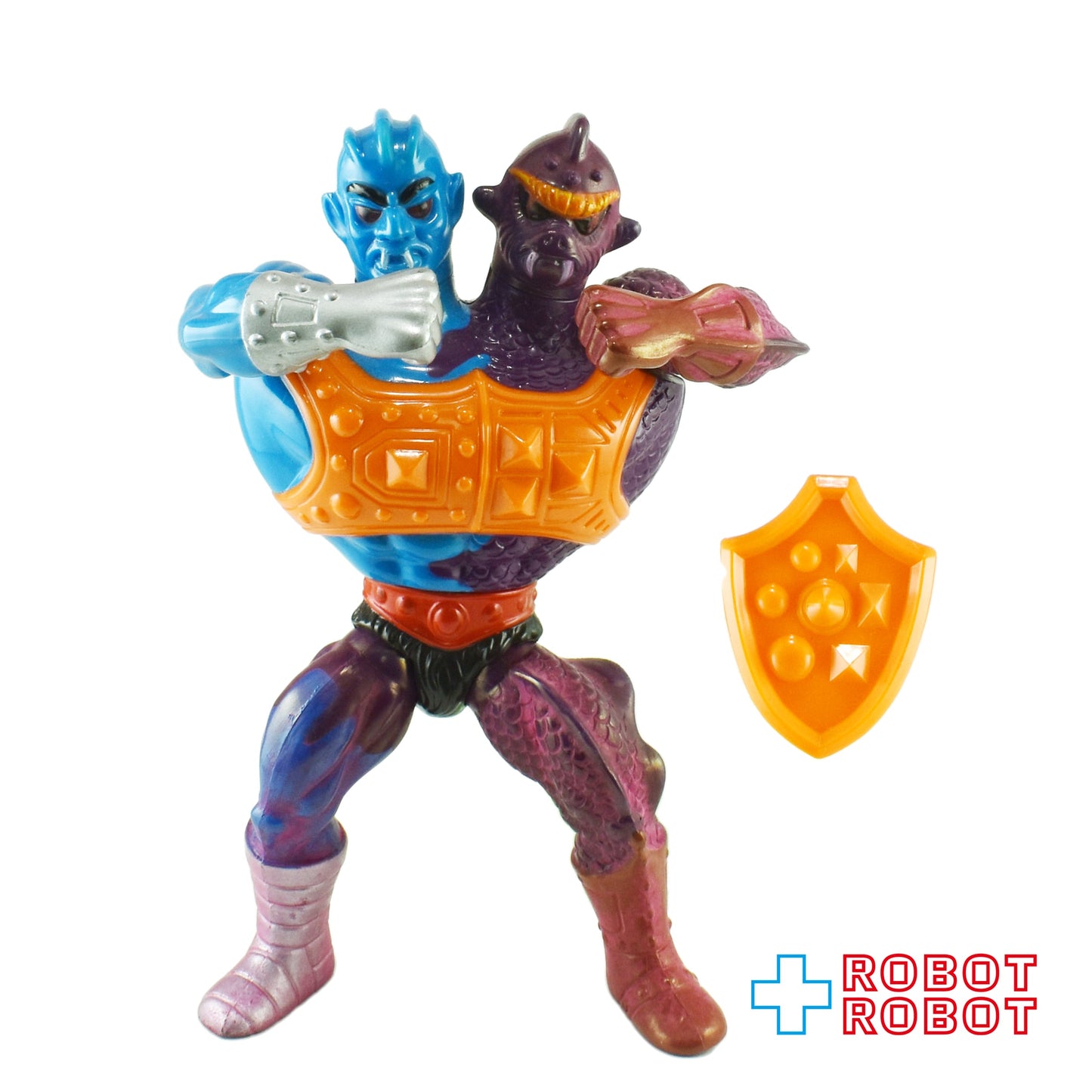 マテル ヒーマン オリジナル MOTU シリーズ4 トゥーバッド (ラウンドバック) アクションフィギュア 1985 ⚫️武器付完品