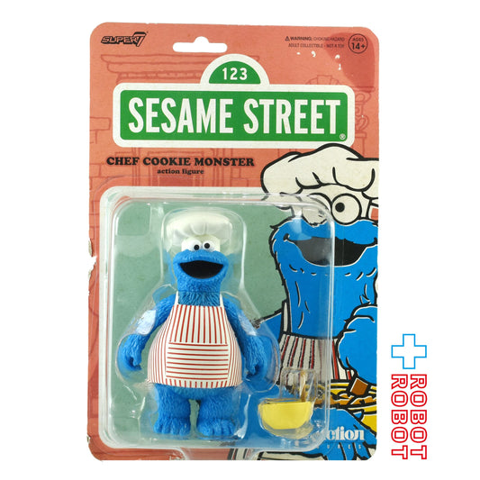 リ・アクション セサミストリート シェフ クッキーモンスター 3.75インチ アクションフィギュア 未開封