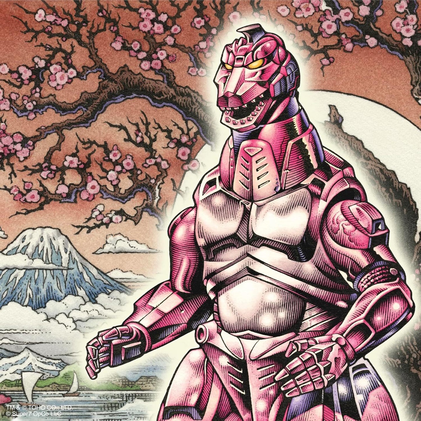 スーパー7 リ・アクション 東宝怪獣 メカゴジラ '93 桜ゴジラ（桜まつり）3.75インチ アクションフィギュア 未開封