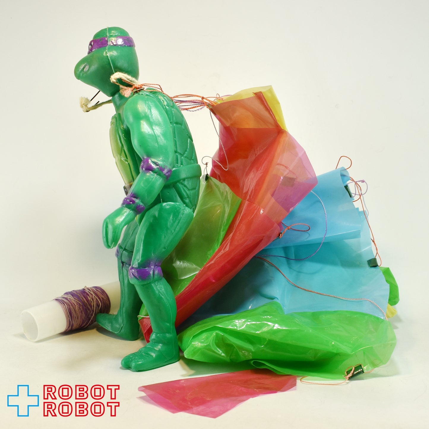 KO タートルズ TMNT ドナテロ パラシュート付き ポリ製アクションフィギュア