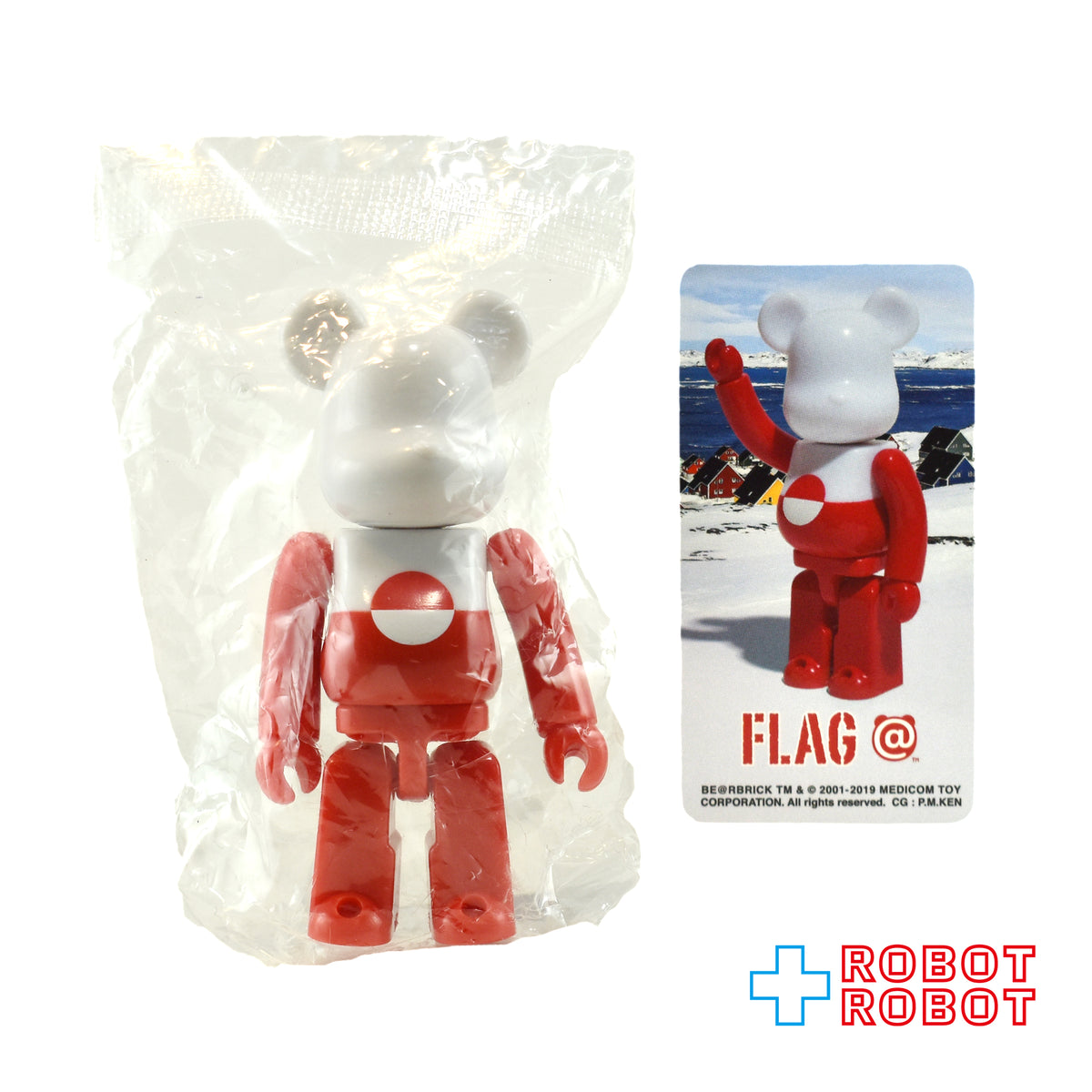 メディコム ベアブリック BE@RBRICK 100% [シリーズ38] FLAG グリーンランド 未開封 ４号店商品