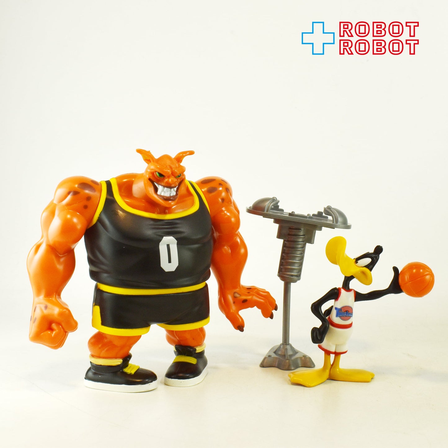 プレイメイツ社 ルーニー・テューンズ スペース・ジャム ダフィー・ダック vs パウンド with スカイダックバウンサー アクションフィギュア 1996