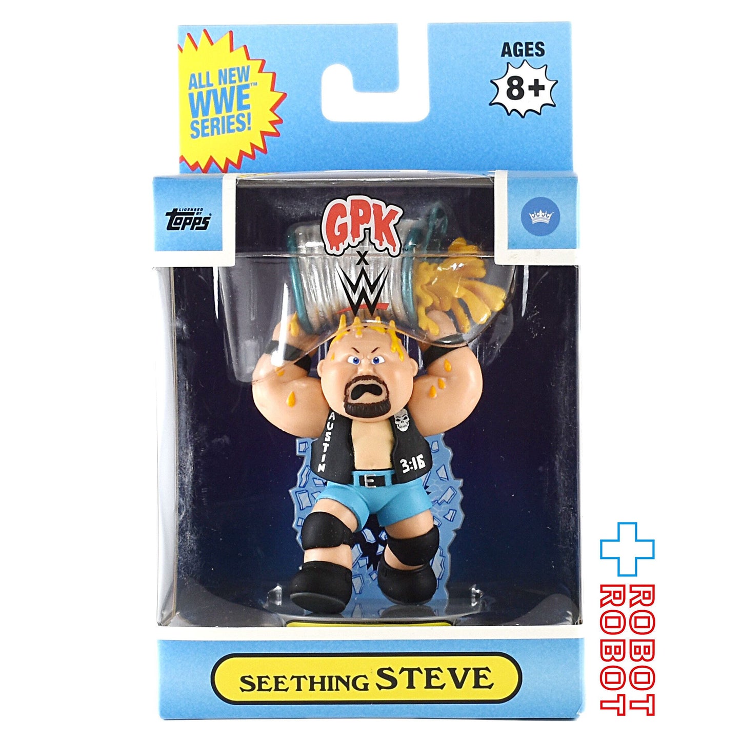 GPK×WWE ガーベッジペイルキッズ シーシング スティーブ ビニールフィギュア (ロイヤルサブジェクト社) 未開封