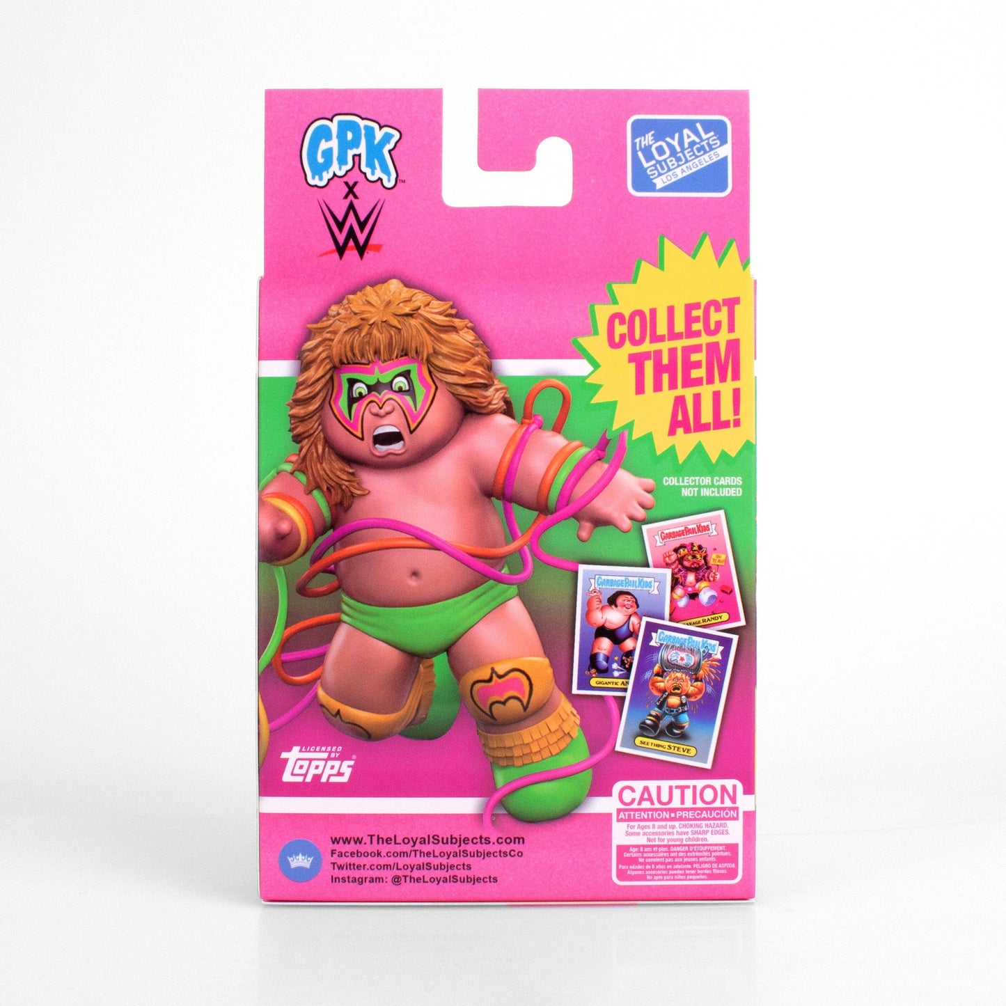 GPK×WWE ガーベッジペイルキッズ アンラヴェルド・ウォーリアー ビニールフィギュア (ロイヤルサブジェクト社) 未開封 ※難あり