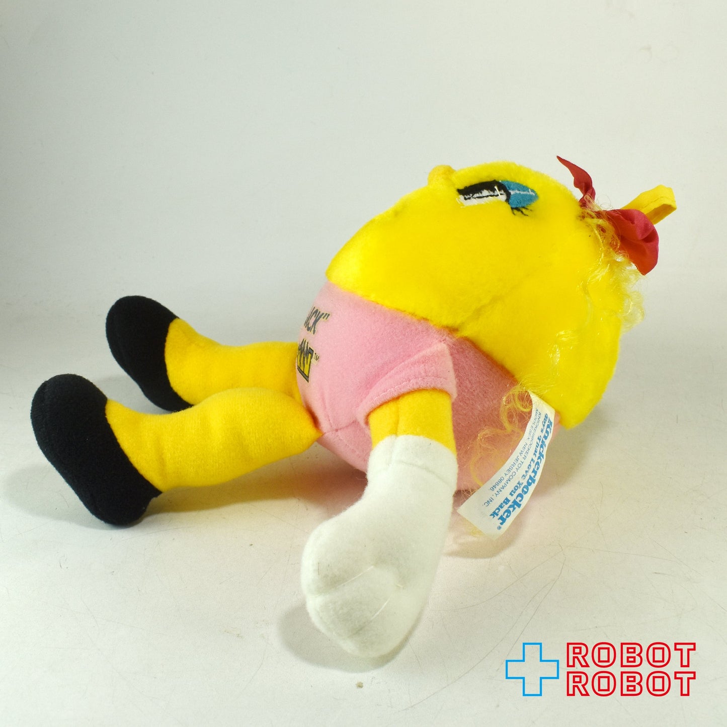 ミズパックマン レディラック ぬいぐるみ人形 ニッカーボッカー社 1980's メイドイン 韓国