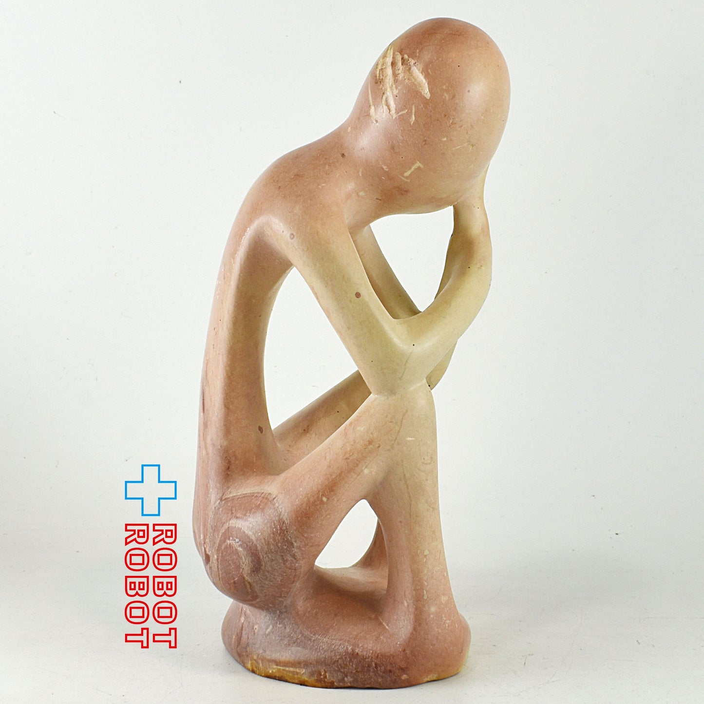 考える人？ 石彫 置物 オブジェ