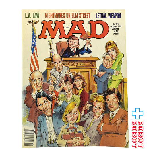 MAD MAGAZINE マッドマガジン no.274 L.A.ロー 七人の弁護士 October 1987
