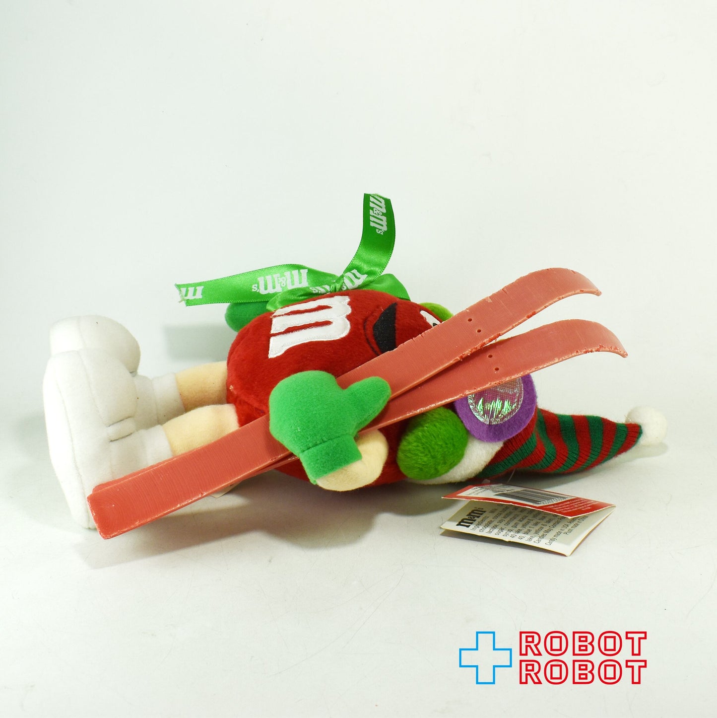 M&M's スキー レッド エムアンドエムズ ぬいぐるみ人形 紙タグ付き