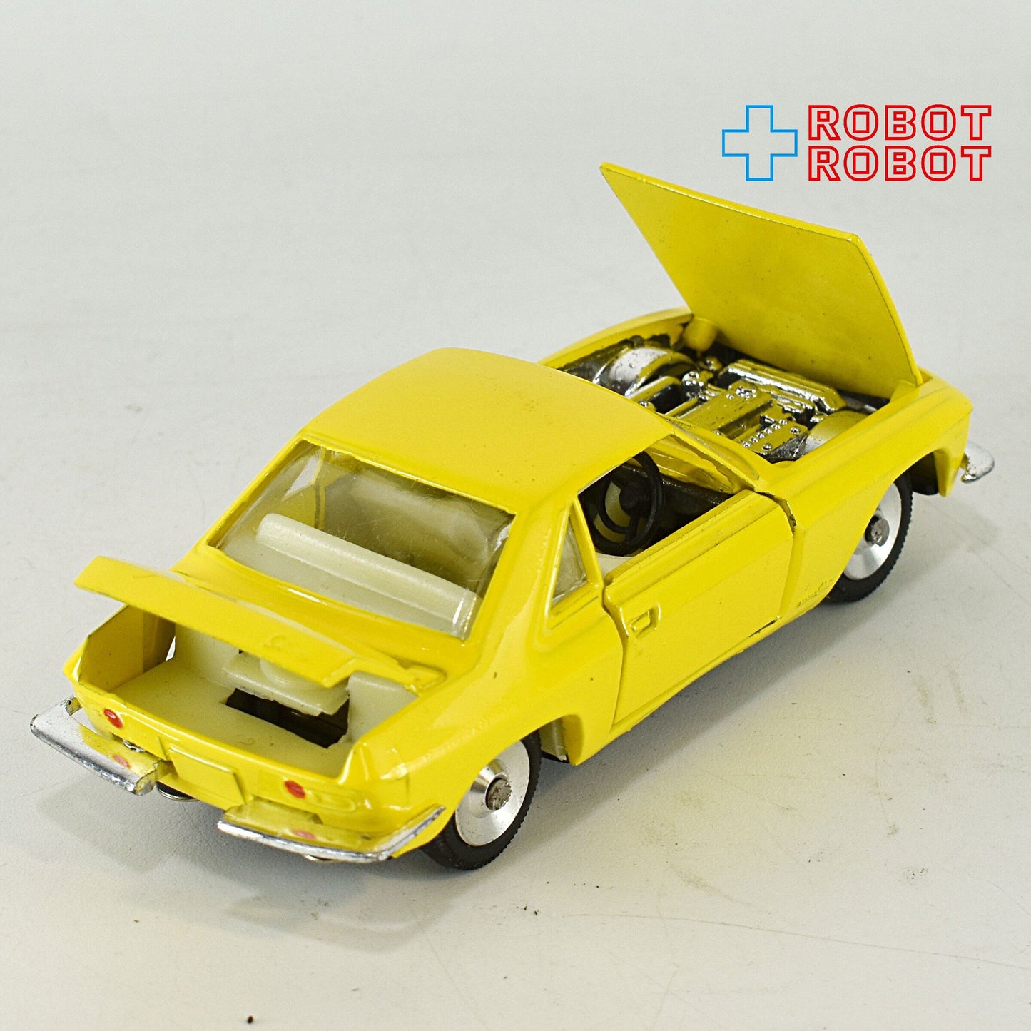 アサヒ玩具 モデルペット No.32 ニッサンシルビア 黄色 白シート 1/40 ダイキャスト ミニカー 箱入