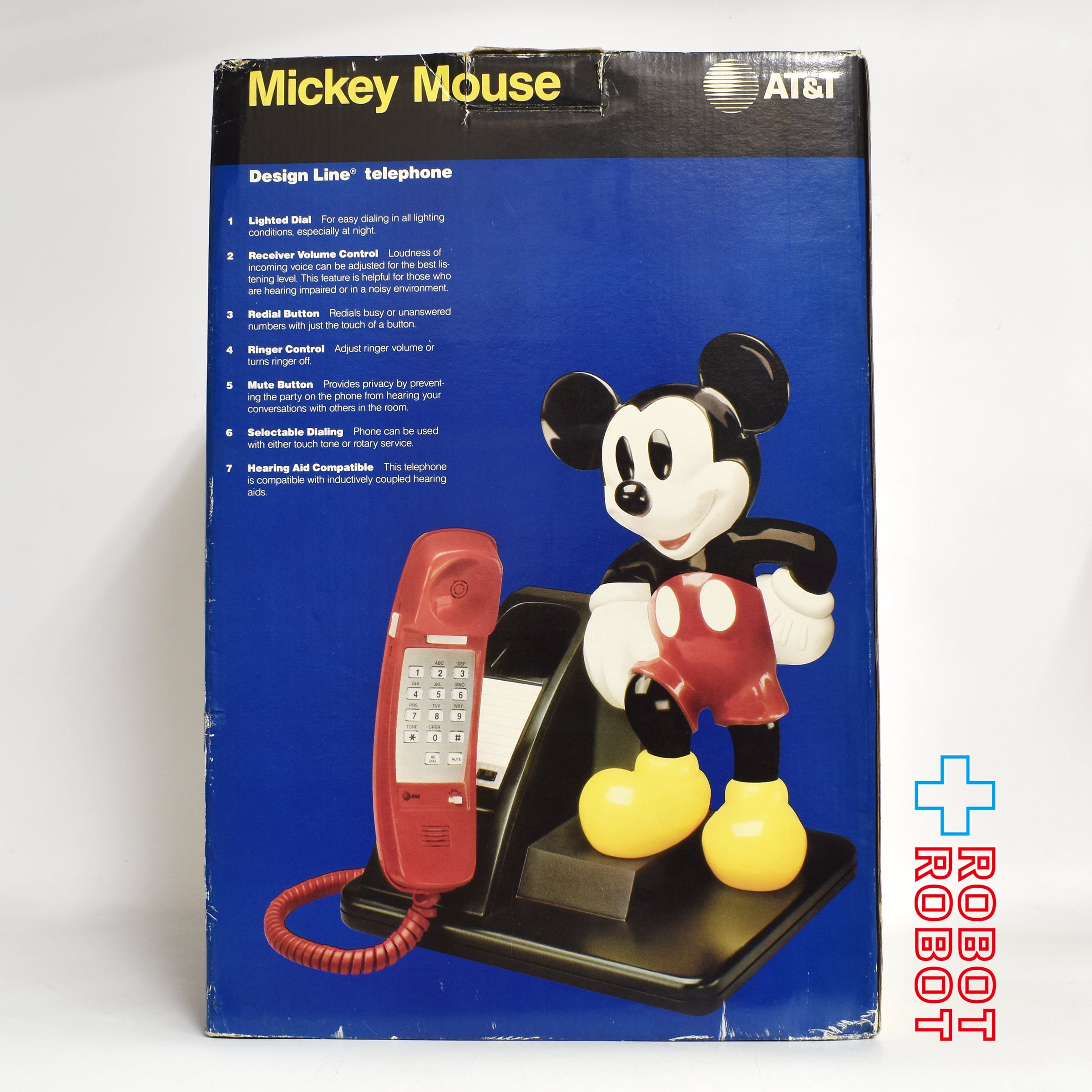 エーティー&ティー ディズニー ミッキーマウス 固定電話 1990 開封 箱