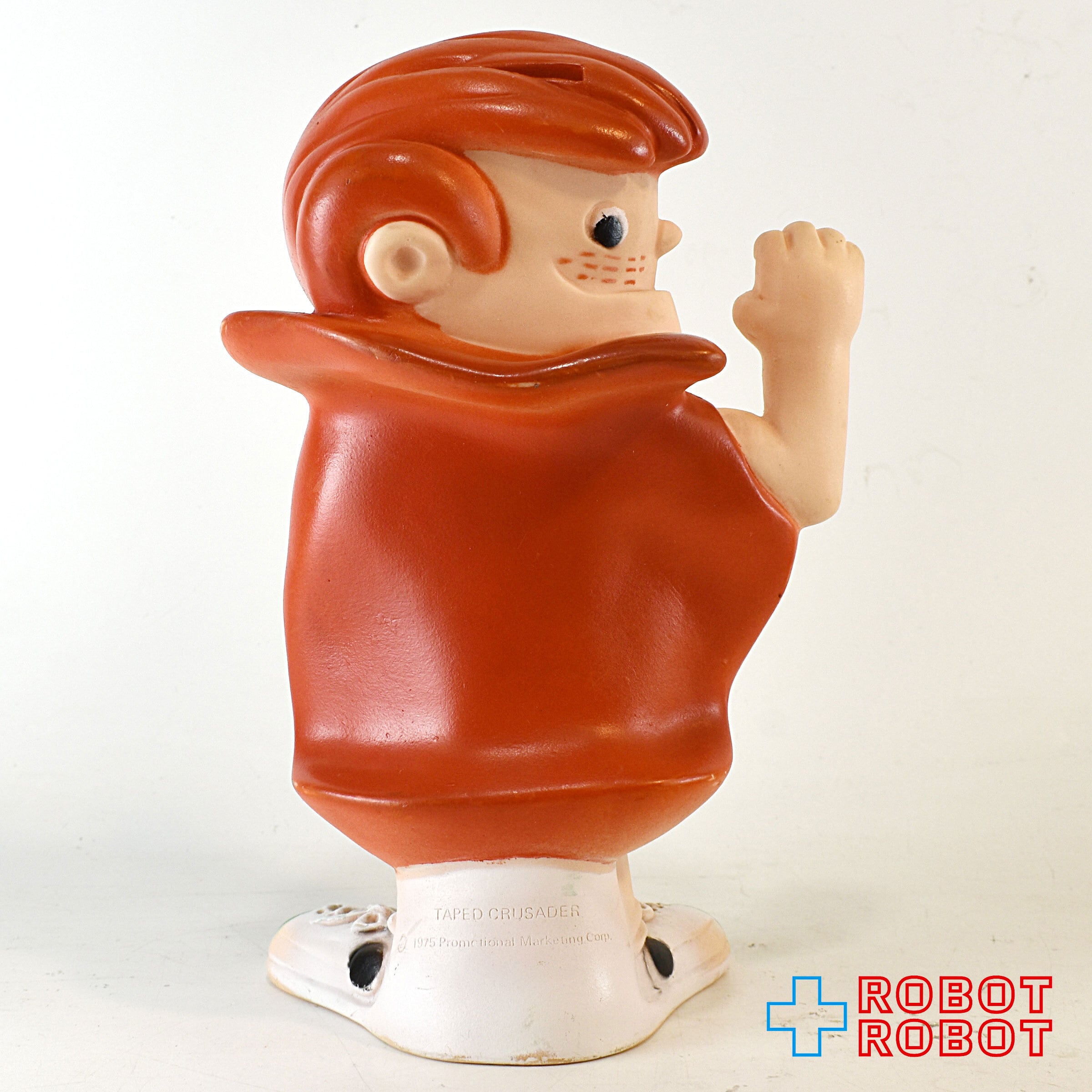 1970’s テイプドクルセイダー ビンテージ ソフビ 貯金箱 絆創膏 バンク アメリカの絆創膏 テープドクルセイダー ソフビ貯金箱 ※底フタ欠