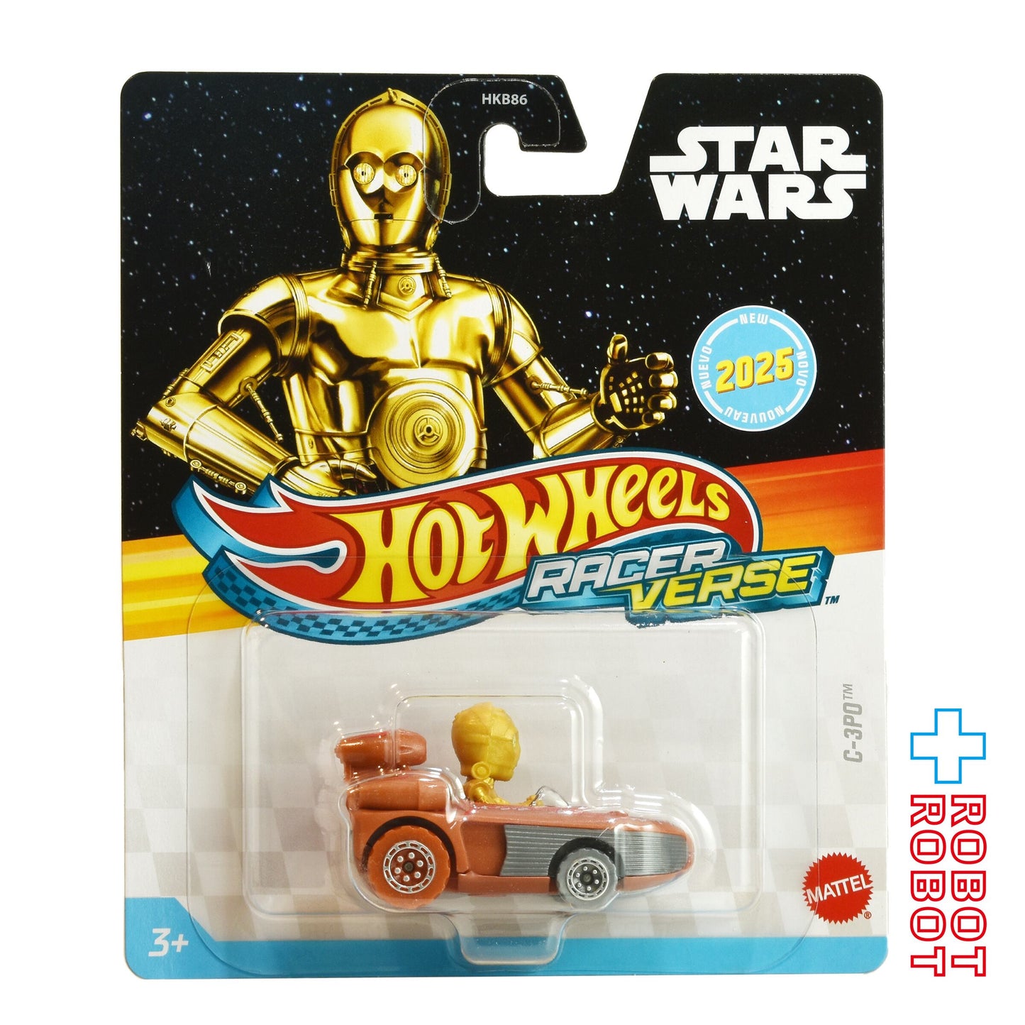 ホットウィール レーサーバース 2025 C-3PO ダイキャスト メタルビークル ミニカー 未開封