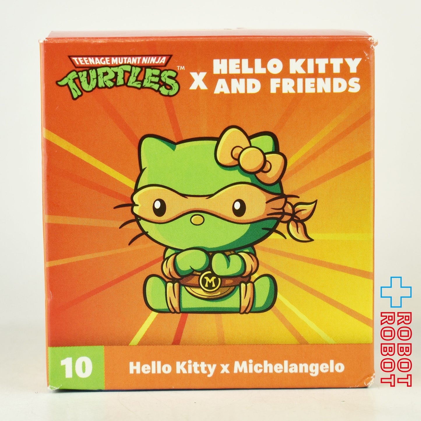 マクドナルド ハローキティ&フレンズ × タートルズ ハローキティ × ミケランジェロ フィギュア ハッピーミールトイ 2025 カード付き アメリカ限定 日本未発売