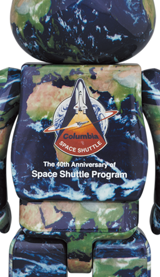 メディコム BE@RBRICK ベアブリック 100% & 400% スペースシャトル プログラム 40周年 EARTH 未開封 ４号店商品