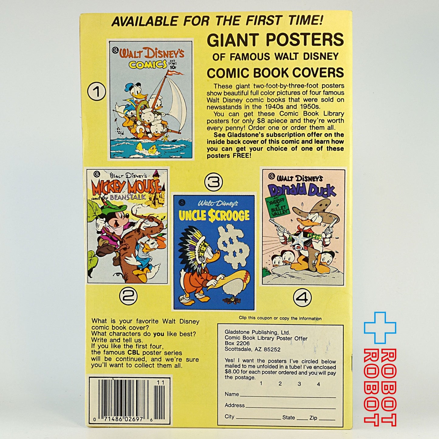 グラッドストーン ウォルト・ディズニー ドナルドダック 247巻 JAN 1990 コミックブック