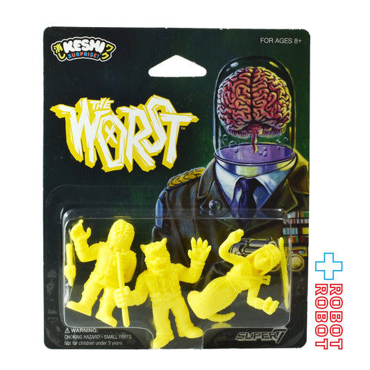 スーパー7 ザ・ワースト 消しワク 3パック セットB イエロー Ver. 消しゴムフィギュア 未開封