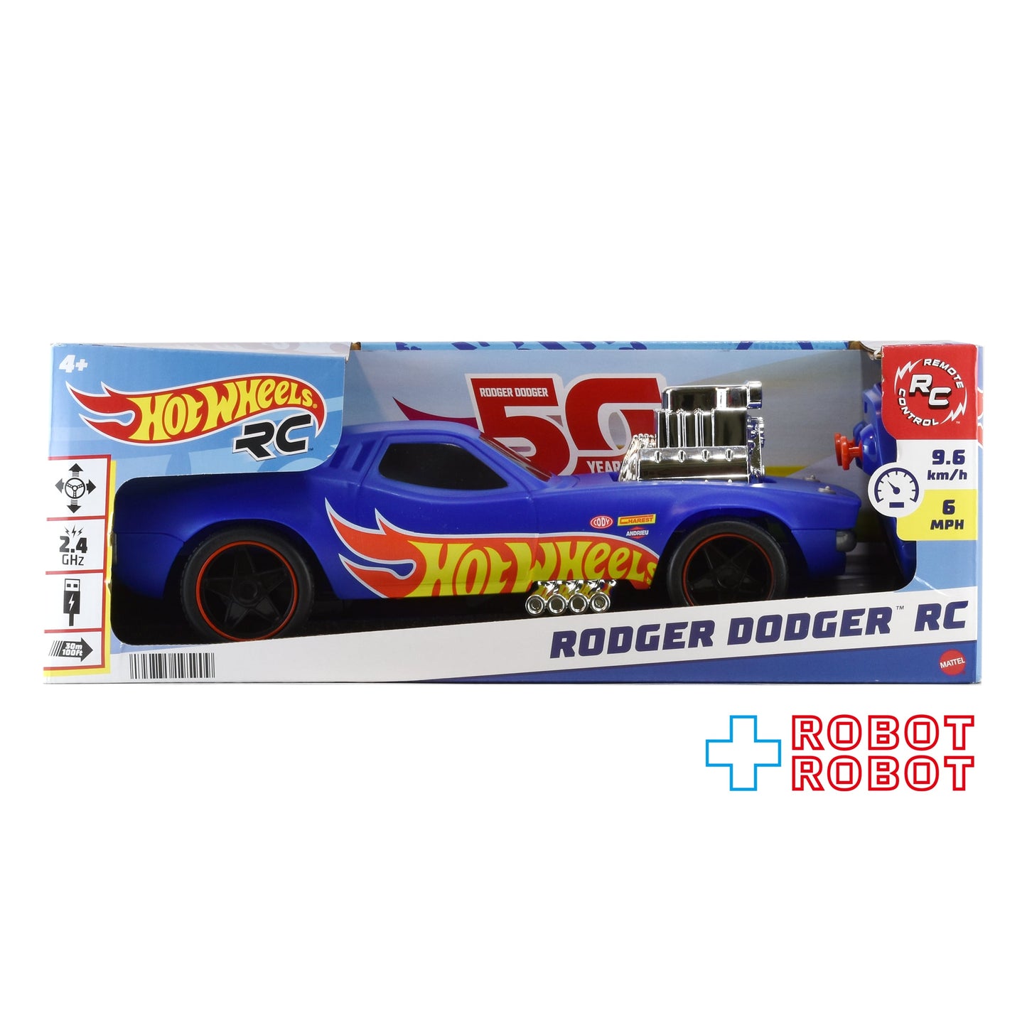 ⚫️ホットウィール ロジャーダッジャー 50周年 1/16 RC ラジコン ミニカー 箱入未開封