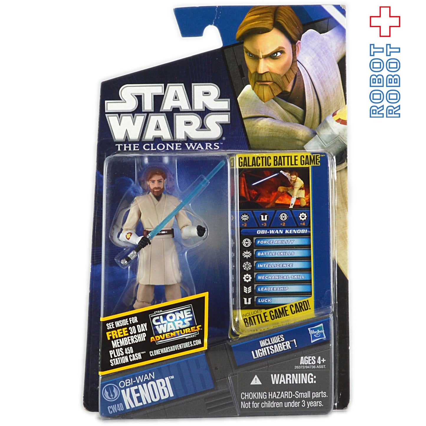 スター・ウォーズ CW2010 CW40 オビワン・ケノービ クローン・ウォーズ 3.75インチ アクションフィギュア US版 未開封