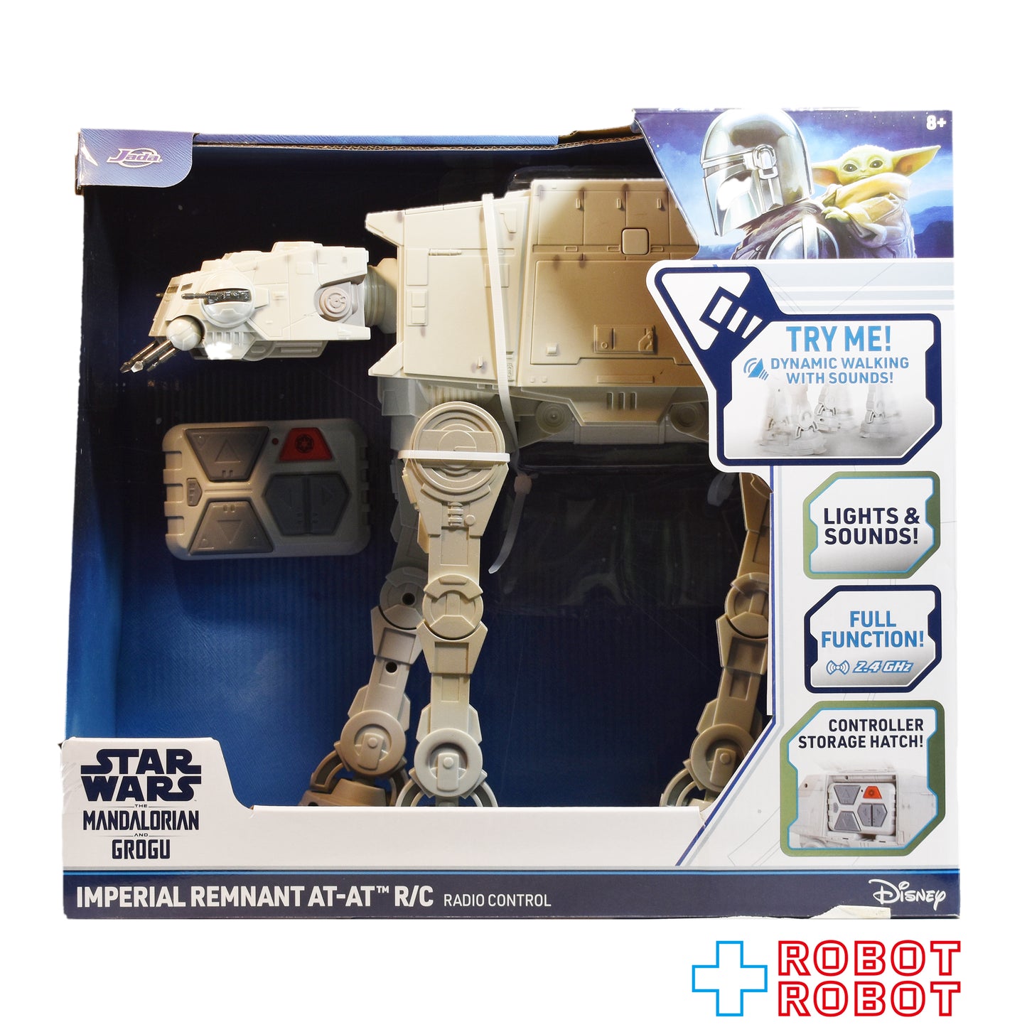 ジャダトイズ スター・ウォーズ マンダロリアン・アンド・グローグー インペリアル レムナント AT-AT ウォーカー RC ラジコン w/ ライト & サウンド ビークル 箱入未開封